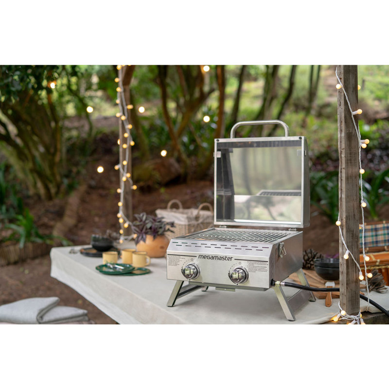 Megamaster 2 Burner Tabletop Gas Grill & Reviews Wayfair
